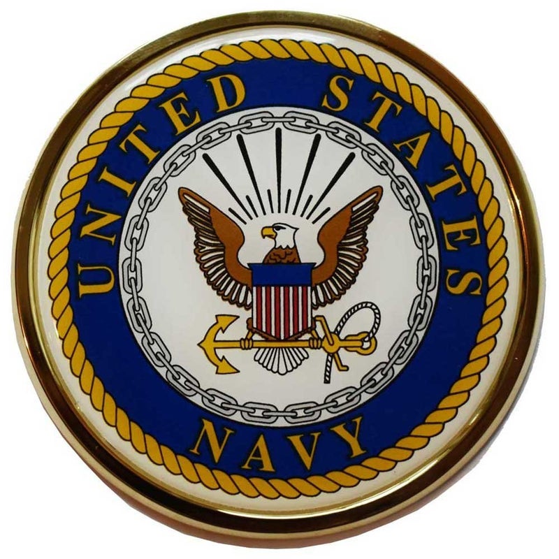 U.S. Navy Crest Chrome Auto Emblem